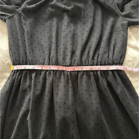 Neuces Made in Spain Black Polka Dot Dress Small - Picture 9 of 10